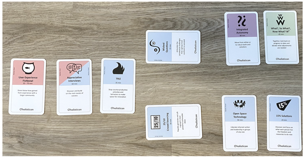 Use the card deck to design strings